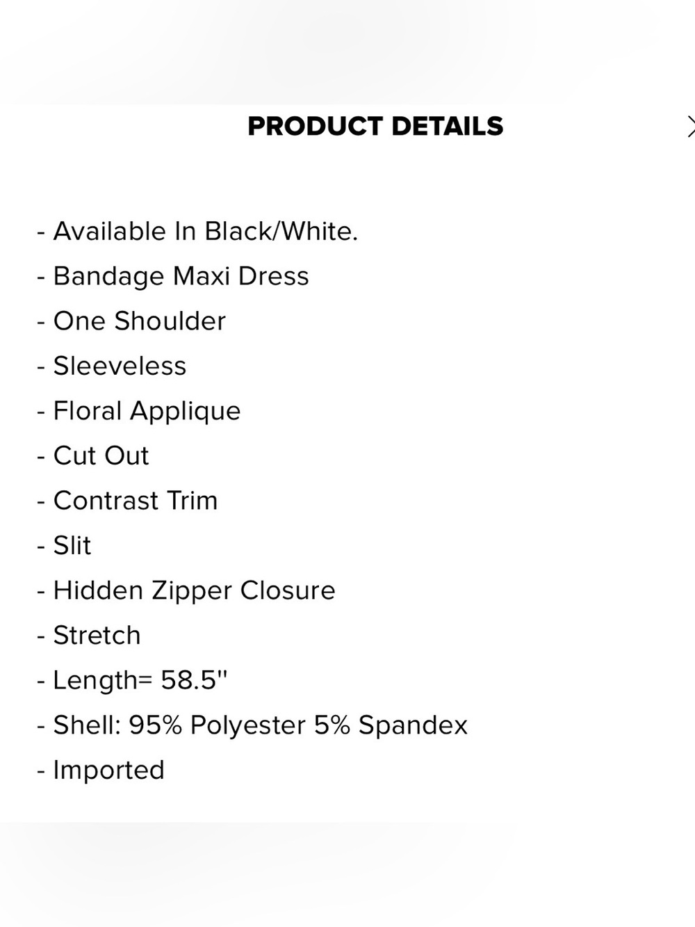Modern One-Shoulder Black and White Cutout Evening Gown - Picture 4 of 4